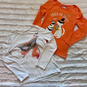 Girls Long Sleeve Halloween Tops Size 6-6x